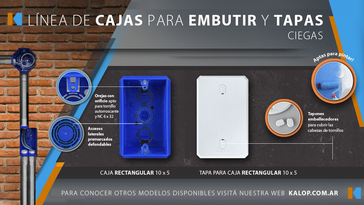 Cajas Para Embutir Kalop Dise O Premium Y Muchos Modelos