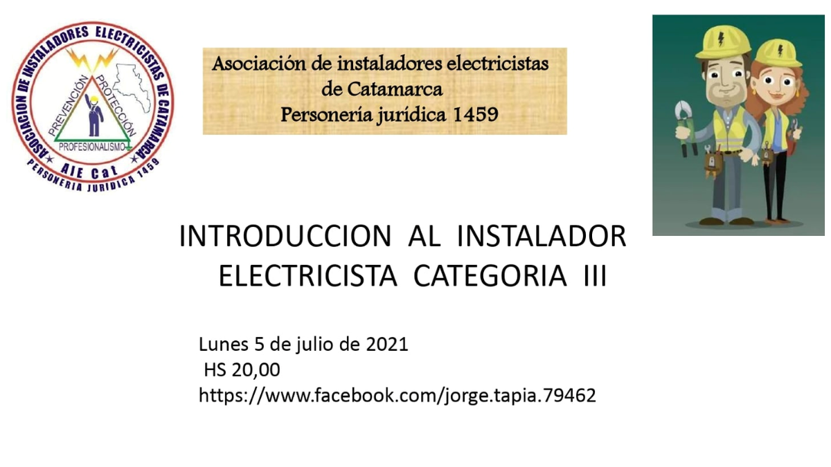 Webinar Sobre Introducci N Al Instalador Electricista Categor A Iii