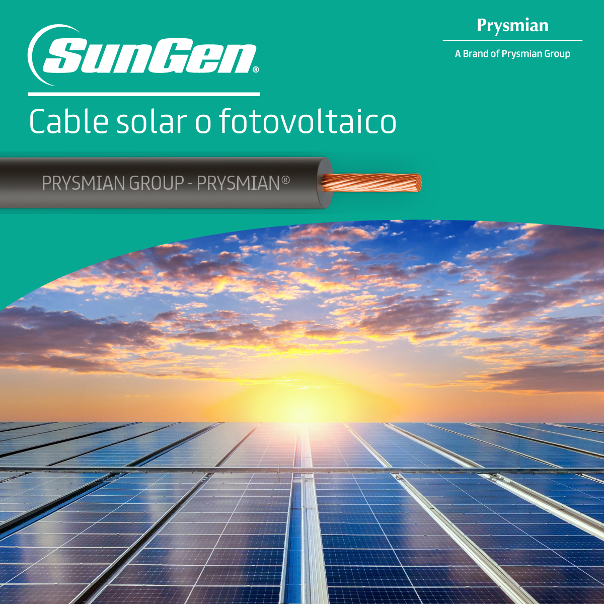 Prysmian Group: así es SunGen, el cable diseñado para sistemas fotovoltaicos