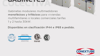 Gabinetes modulares multimedidores de Conextube