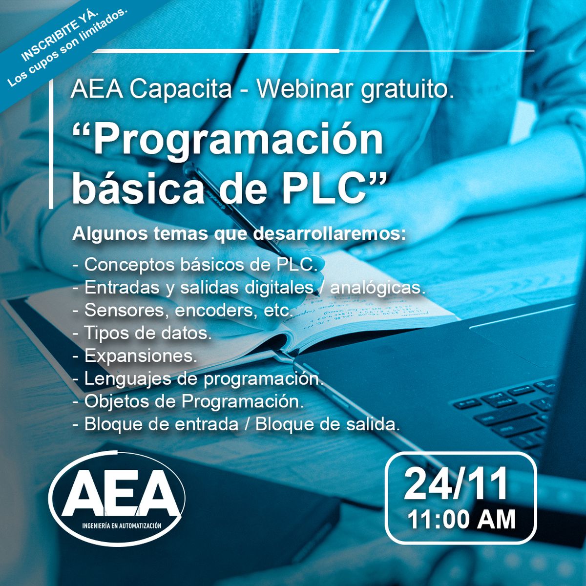 Seminario online sobre Programación básica de PLC