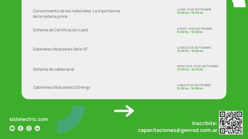 Mirá el calendario de capacitaciones de septiembre Sistelectric by Genrod