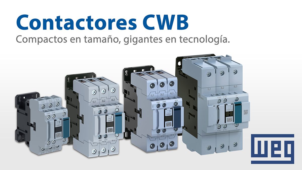 WEG amplía su gama de Contactores CWB, mayor potencia y máxima rentabilidad