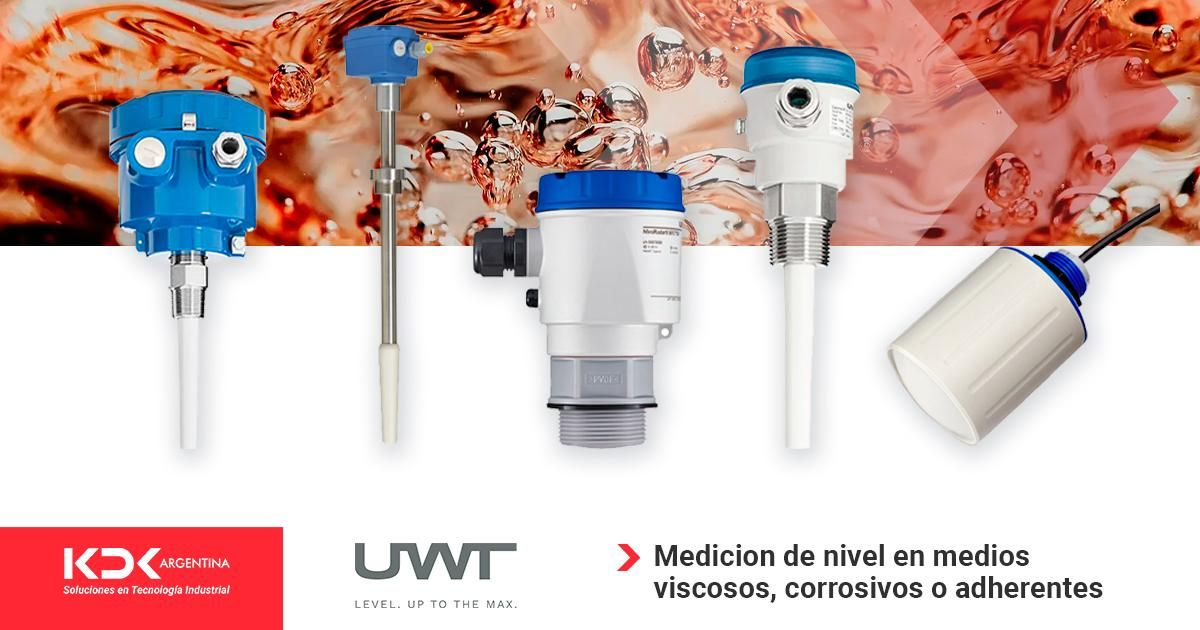 Sensores de nivel: medición de nivel en medios viscosos, corrosivos o adherentes