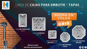 Cajas para embutir Kalop ¡ahora en color gris!