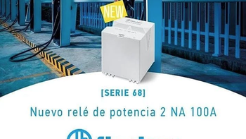 Nuevo relé de potencia Serie 68 de 100A de Finder