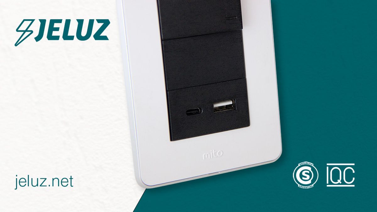 Les presentamos los módulos toma cargador USB-A (estándar) y USB-C de Jeluz: una solución práctica y conveniente
