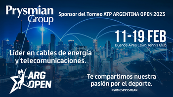 Prysmian Group es sponsor del Torneo ATP Argentina Open 2023