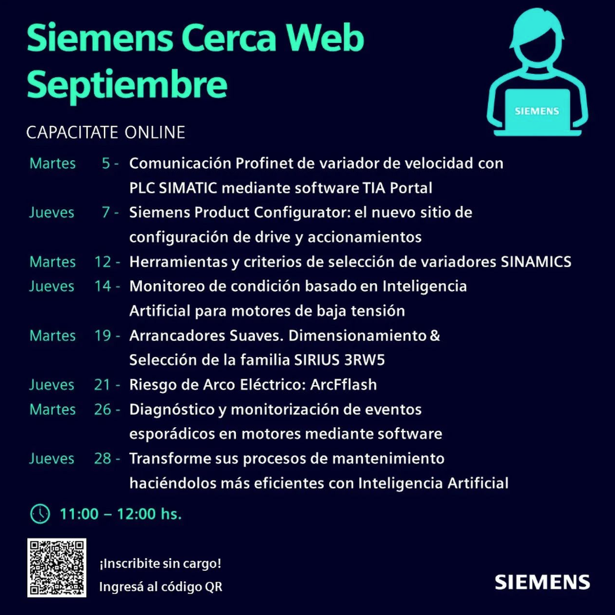 SiemensCercaWeb - Agenda de septiembre