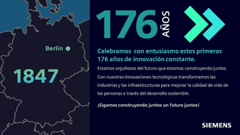 Siemens cumplió 176 años como empresa
